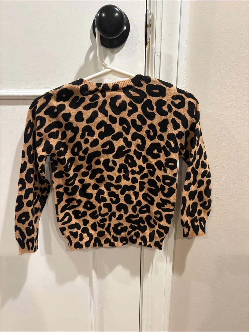 Gymboree Leopard Print Cardigan - Tan & Black